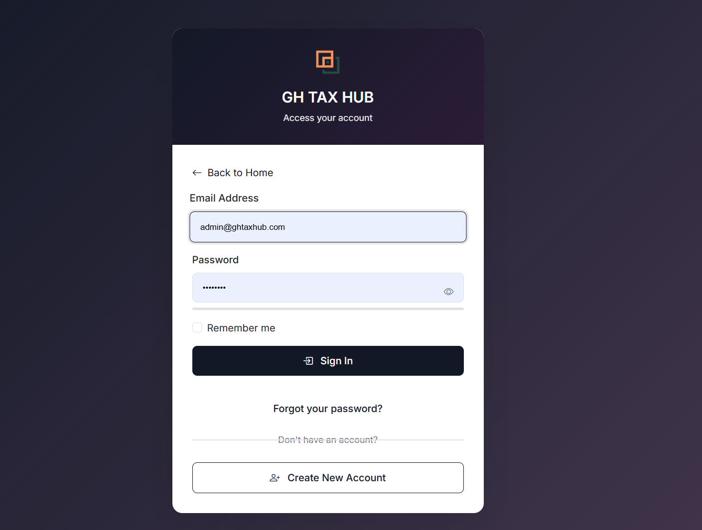 GH Tax Hub — view 2
